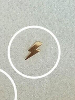 NEW ZOE CHICCO ITTY BITTY 14K Gold Lightning Bolt EARRING